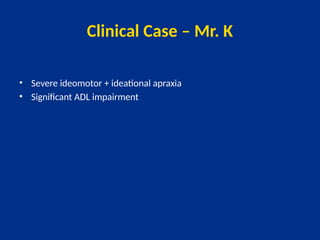 Comprehensive Physiotherapy Management of Apraxia in Stroke Patients | PPTX