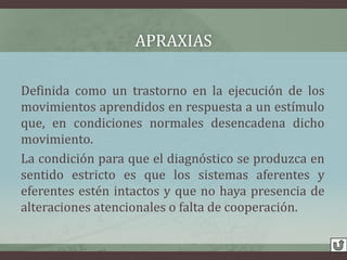 Apraxias | PPTX