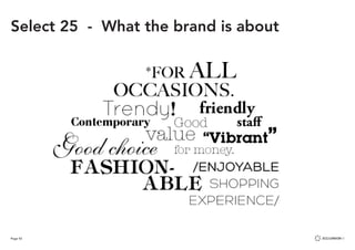 Page 42
Select 25 - What the brand is about
 