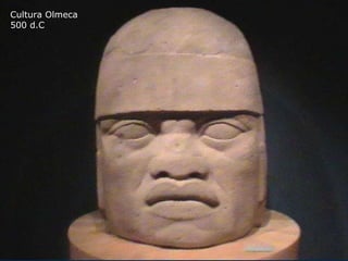 Apreciación artística Cabeza tolteca Cultura Olmeca 500 d.C 