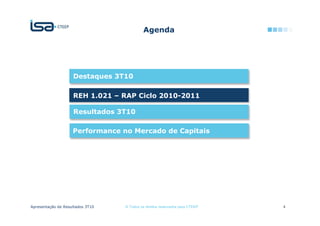 $JHQGD




                    'HVWDTXHV 7

                    5(+  ± 5$3 LFOR 

                    5HVXOWDGRV 7

                    3HUIRUPDQFH QR 0HUFDGR GH DSLWDLV




$SUHVHQWDomR GH 5HVXOWDGRV 7   ‹ 7RGRV RV GLUHLWRV UHVHUYDGRV SDUD 7((3   
 