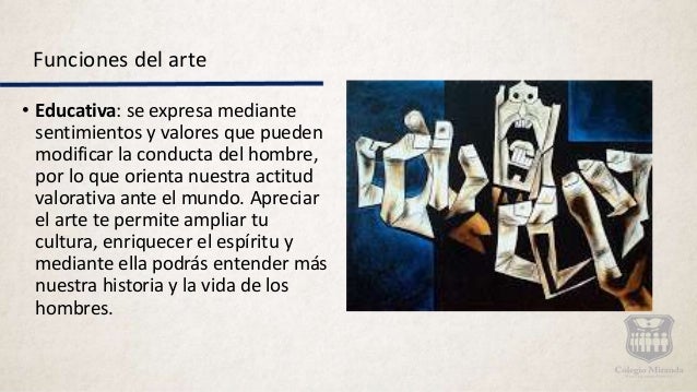 Apreciación artística autoapreciación Funciones del Arte