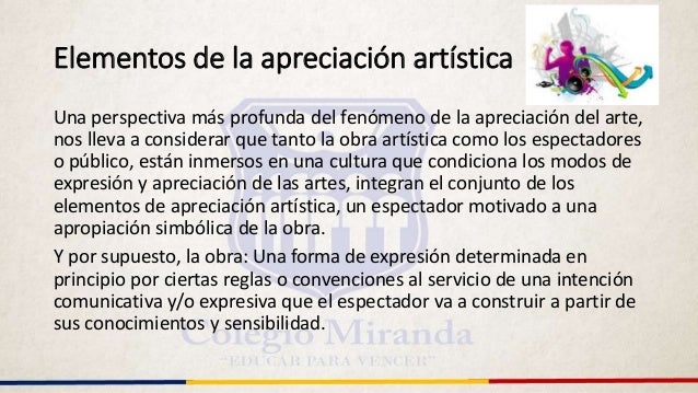 Apreciación artística clase 4