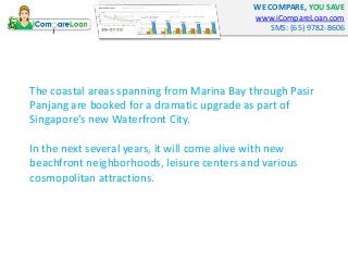 WE COMPARE, YOU SAVE
www.iCompareLoan.com
SMS: (65) 9782-8606
The coastal areas spanning from Marina Bay through Pasir
Pan...