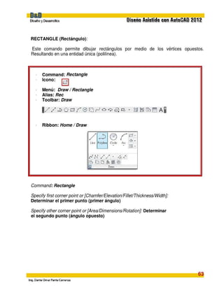 Auto CAD 2D - Fundamentos Teoricos y Ejercicios | PDF