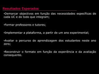 Gerir os vários eeeeee’s [e-conteúdos, e-professor, e-tutor, e-plataforma, e-avaliador, e-comunicação]; 