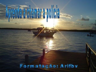 Aprenda a chamar a polícia Formatação: Arifbv 