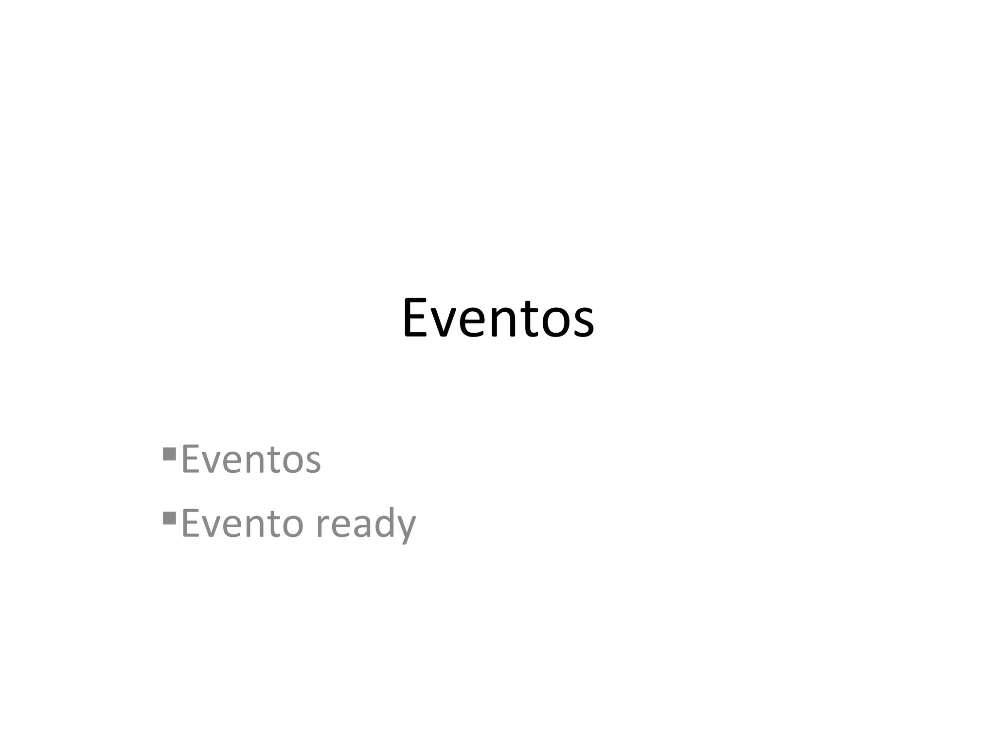 Eventos Eventos Evento ready 