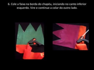 Cartolina ou papel para o molde1. Prepare um molde de cartolina ou papel nas seguintes dimensões:-8cm-  ----14cm----  -8cm-  ------18 cm--------------------30 cm--------------------------------37 cm----------------