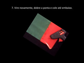 2. Recorte os seis retângulos pequenos para preparar as franjas de seu chapéu. 