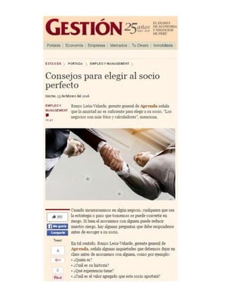 Diario Gestión - Febrero 2016