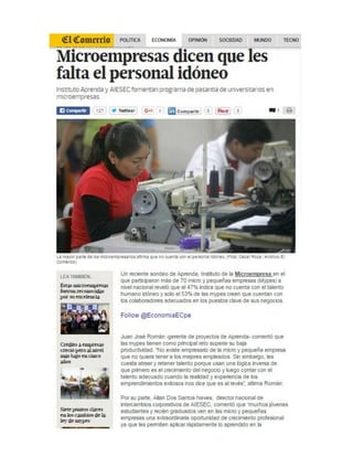 Diario El Comercio - Mayo 2016
