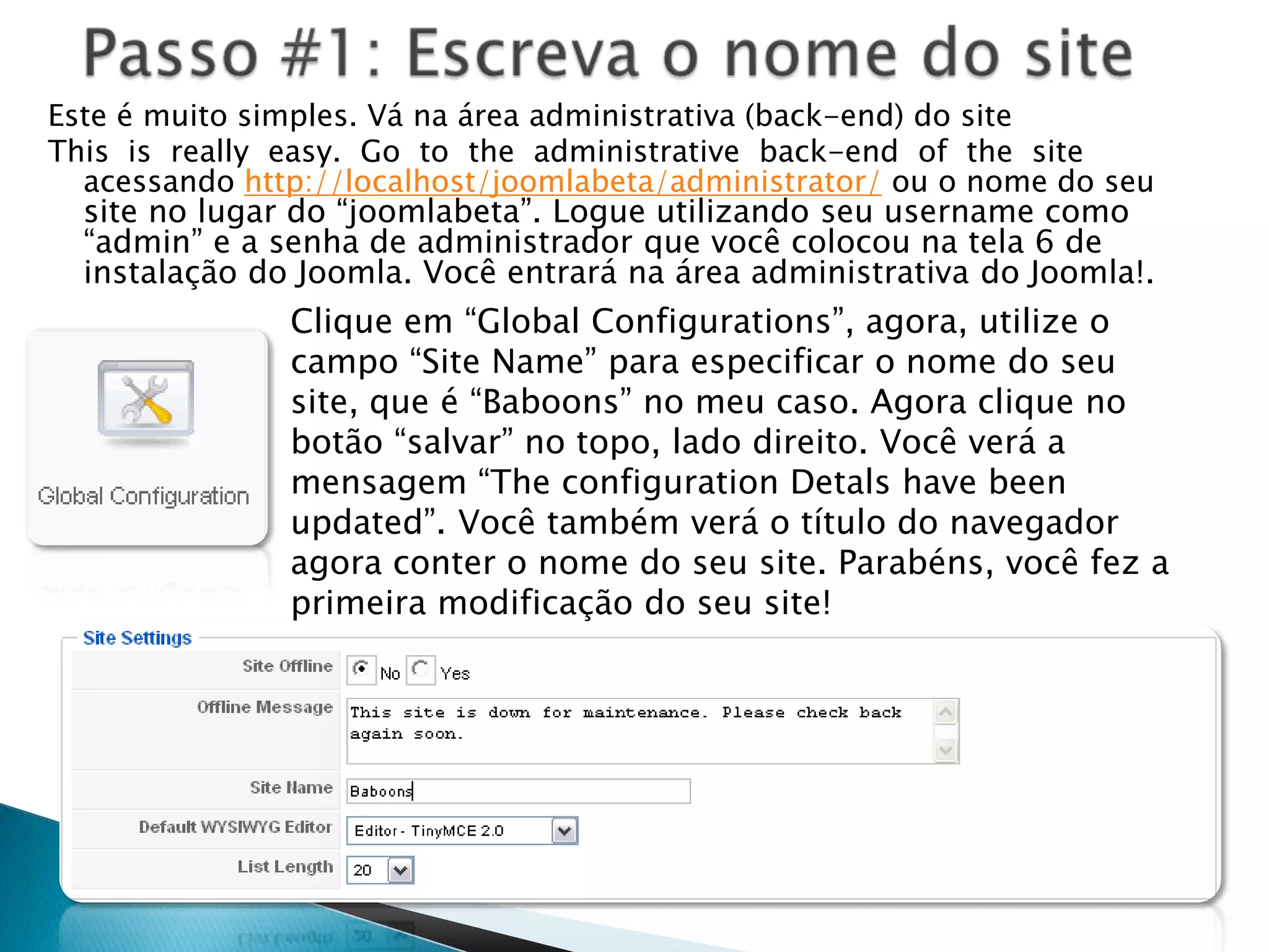 Criando seu segundo site em Joomla! : Faculdade de Engenharia