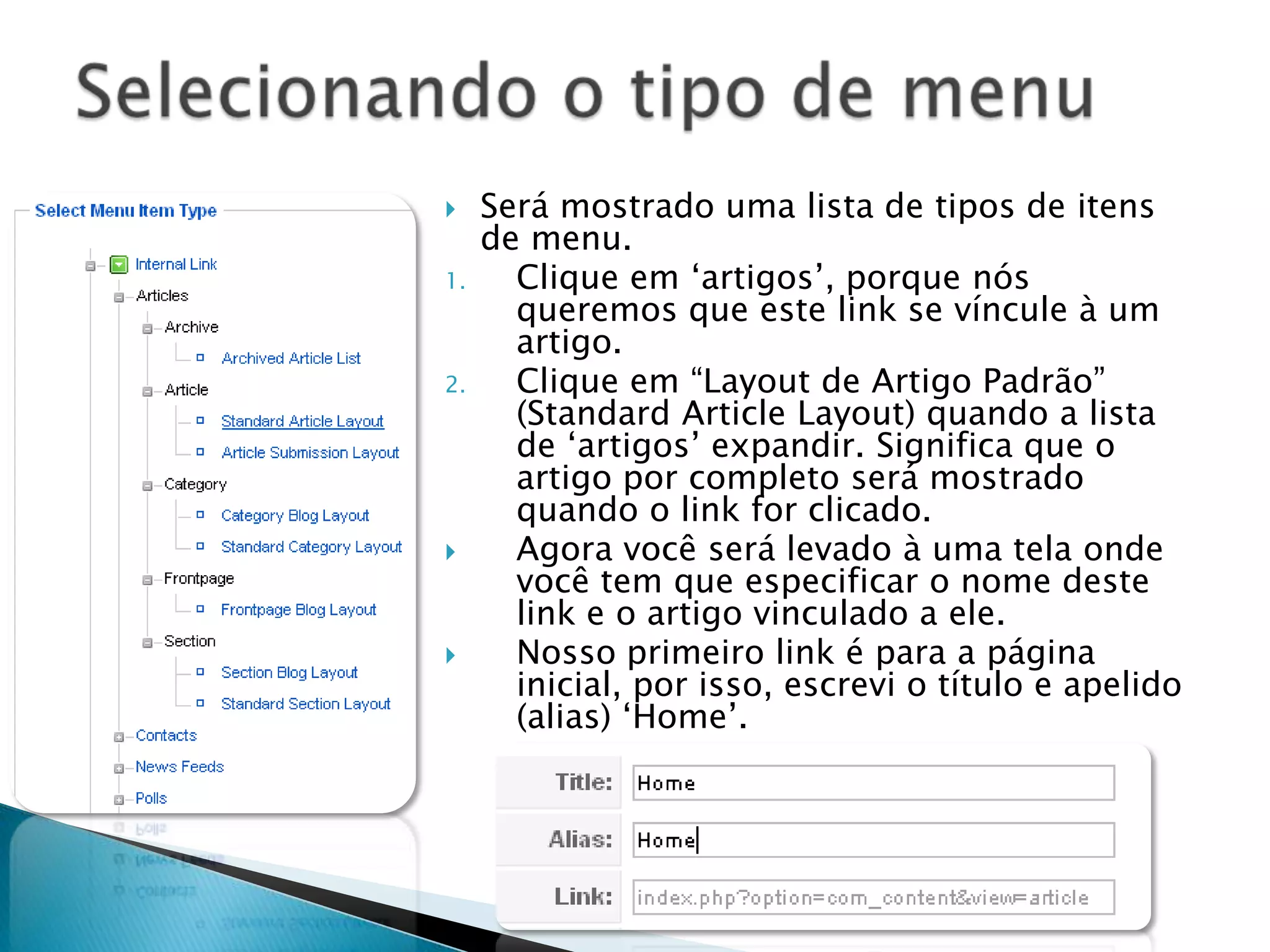 Agora que você tem um servidor web pronto com PHP e MySQL juntamente com uma conta que você criou, vamos instalar o Joomla!. Download a versão mais recente em www.joomla.org/download.html . Salve o arquivo .zip no diretório raiz do seu servidor que deve estar em “C:\xampp\htdocs\” ou na pasta que você escolheu ao instalar o XAMPP.Crie uma pasta “joomlabeta” neste diretório e extraia o arquivo nele. Agora acesse esta pasta no seu navegador usando o caminho “localhost/joomlabeta”. OBS: O XAMPP deve estar inicializado, juntamente com os serviços “Apache” e “MySQL”. Tenha certeza que o arquivo “xampp-control.exe” está aberto, a palavra “running” deve estar ao lado dos serviços acima para que esteja funcionando.Instalando Joomla! 1.5