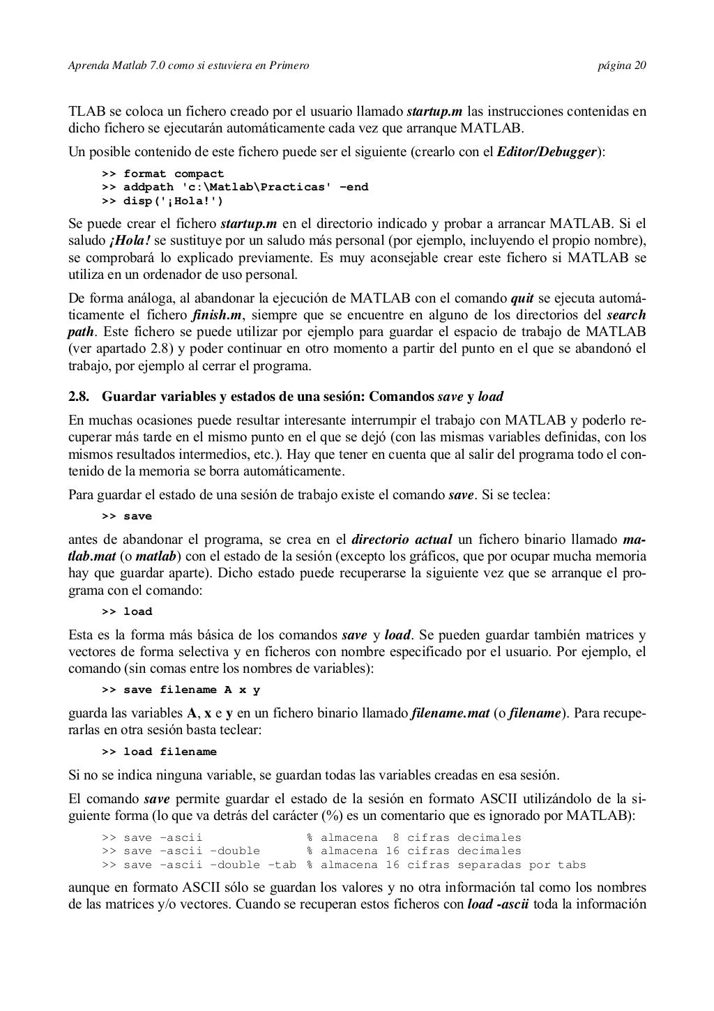 Aprenda Matlab Como Si Estuviera En Primero