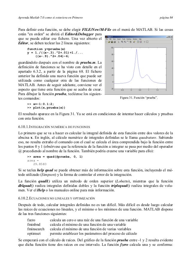 Aprenda Matlab Como Si Estuviera En Primero