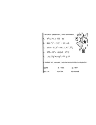 Aprendamos a sacar  la raíz cuadrada
