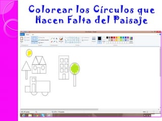 Colorear los Círculos que
Hacen Falta del Paisaje
 