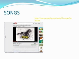 SONGS
        http://www.youtube.com/watch?v=3eawSw
        bocaw
 