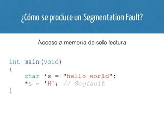 Chear Faut Aprende a usar GDB, el depurador de C | PDF