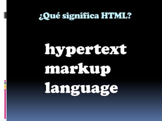 Aprende html | PPTX