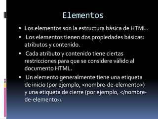 Componentes Html Aprende html | PPTX