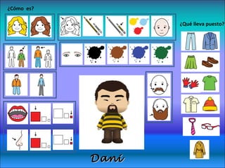 DDaannii 
¿Cómo es? 
¿Qué lleva puesto? 
 