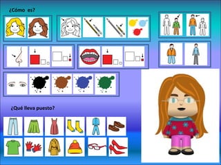 ¿Cómo es? 
¿Qué lleva puesto? 
 