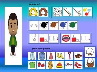 ¿Cómo es? 
¿Qué lleva puesto? 
