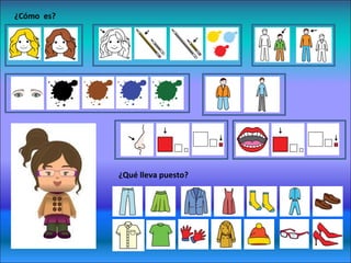 ¿Cómo es? 
¿Qué lleva puesto? 
 
