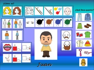 ¿Cómo es? 
¿Qué lleva puesto? 
JJuuaann 
 