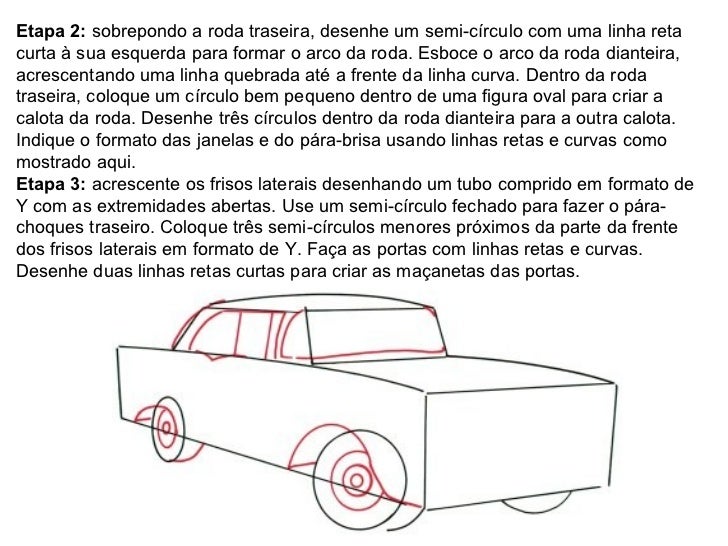 Aprendendo a desenhar carros