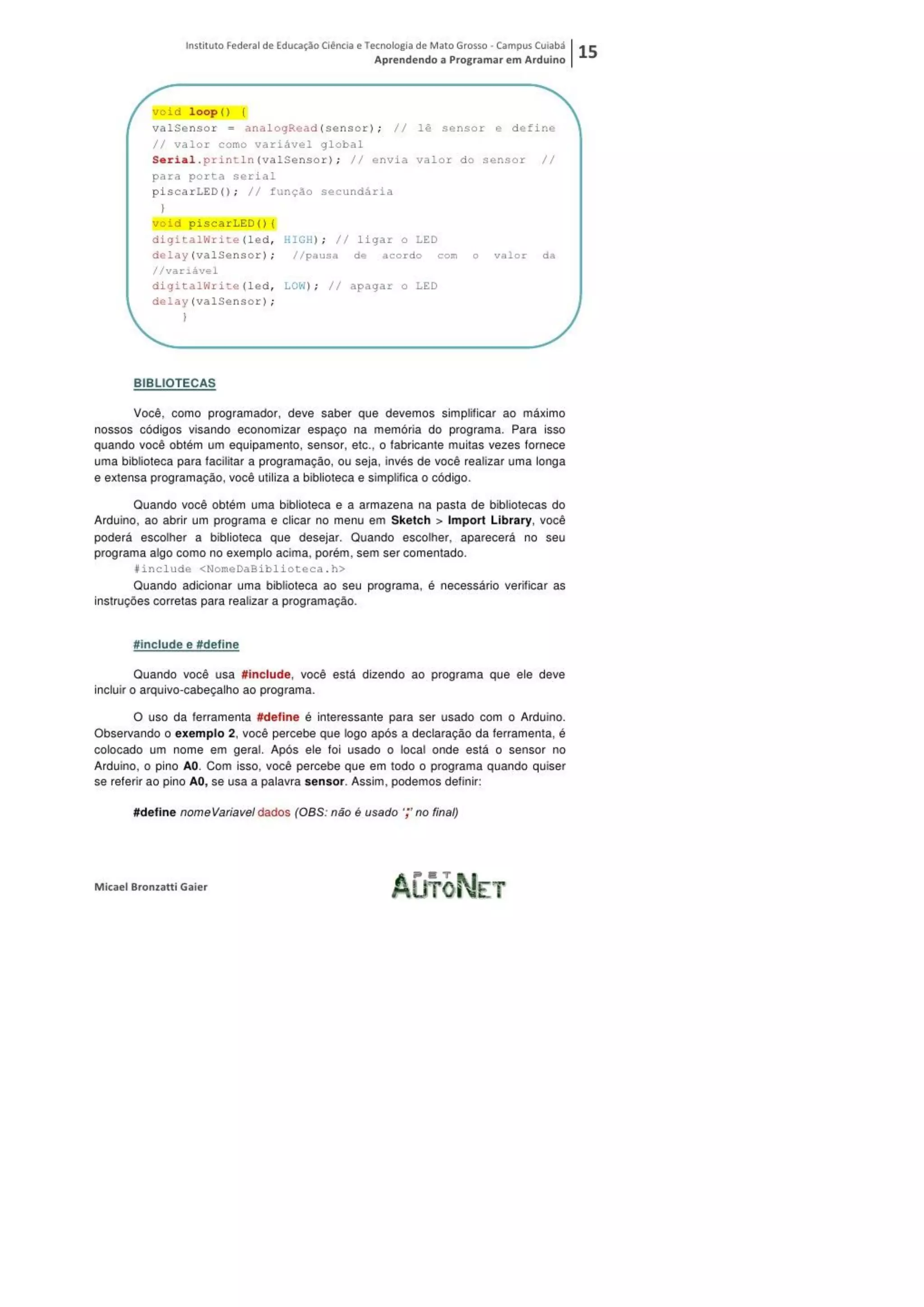 Aprendendo a programar em arduino