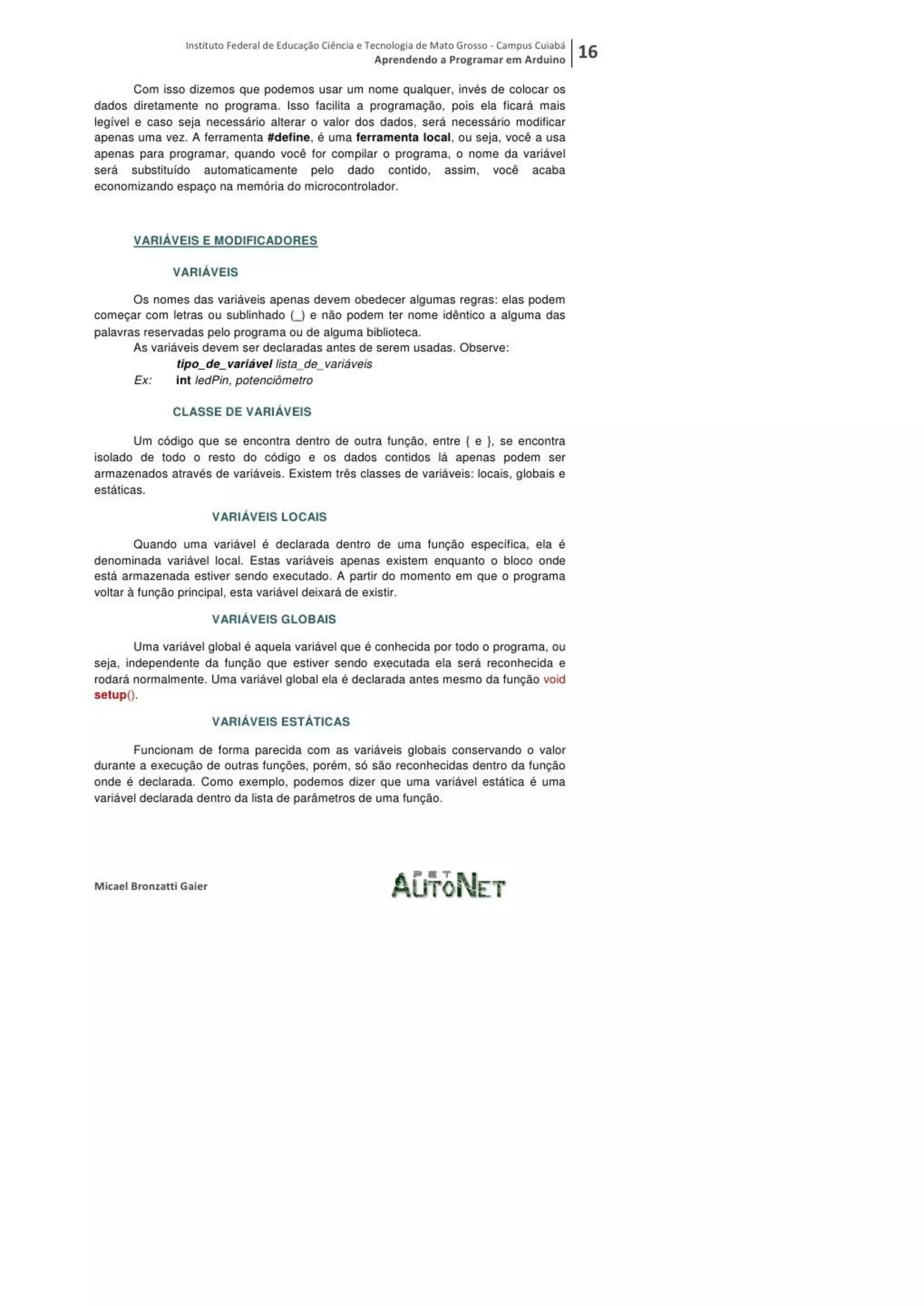 Aprendendo a programar em arduino