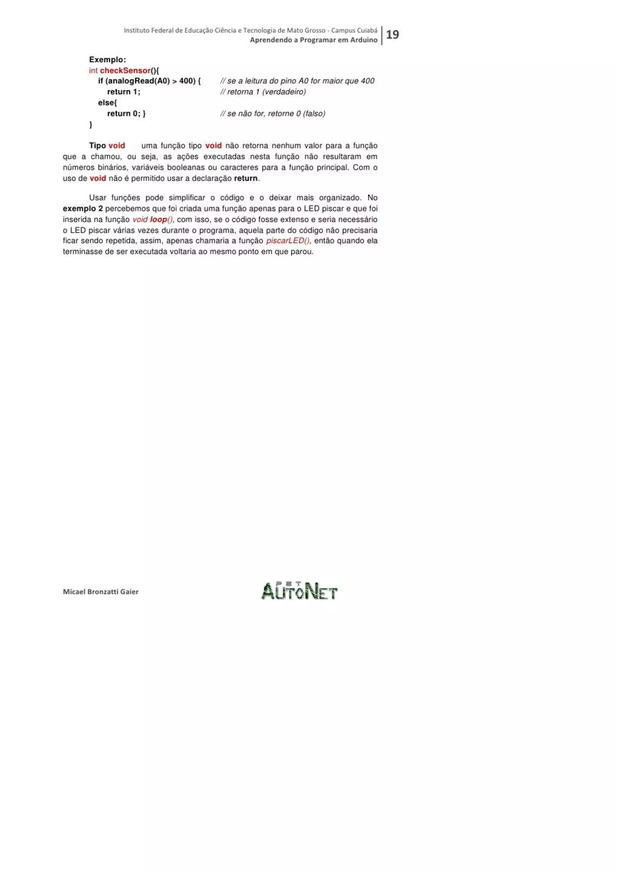 Aprendendo a programar em arduino