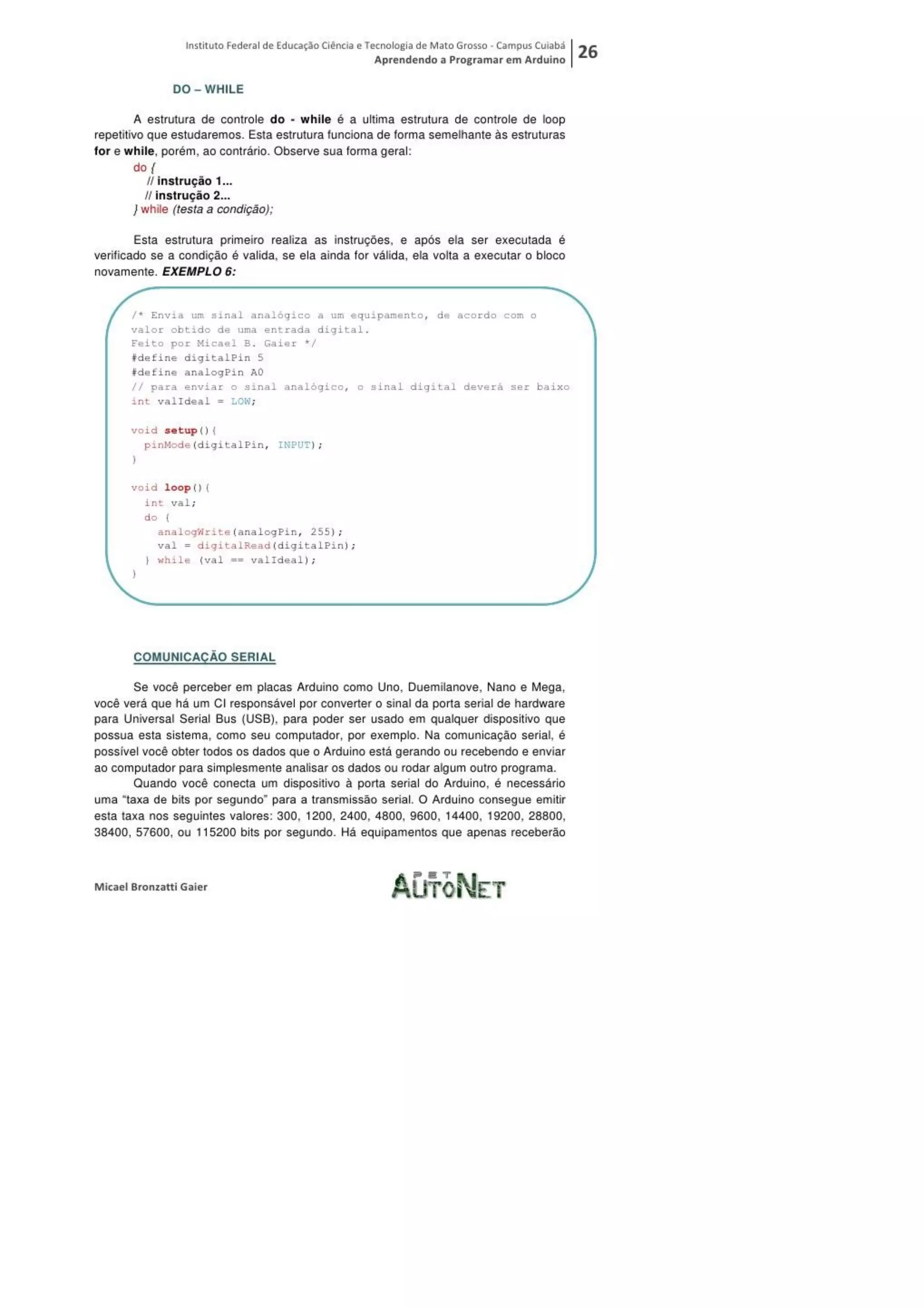 Aprendendo a programar em arduino