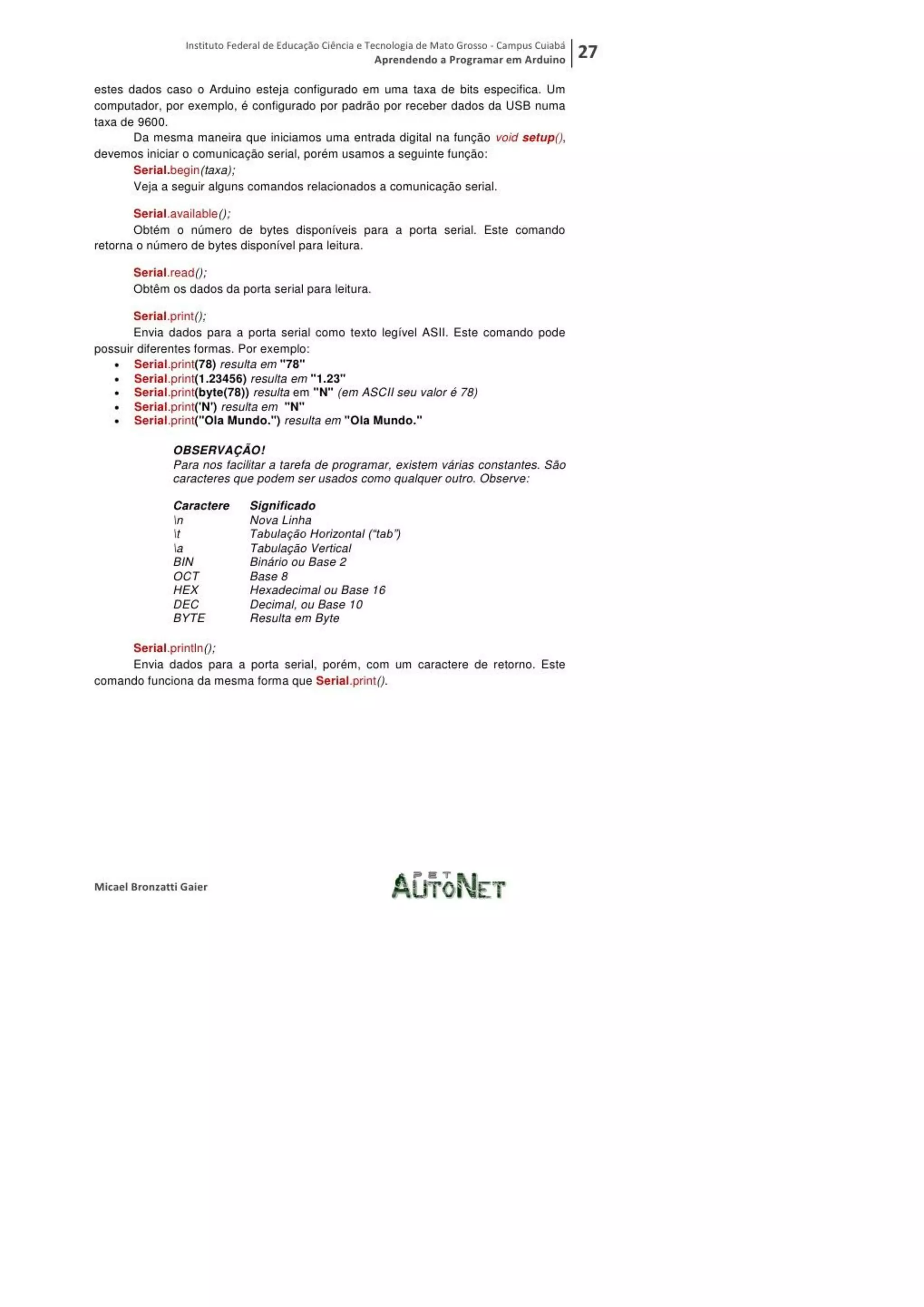 Aprendendo a programar em arduino