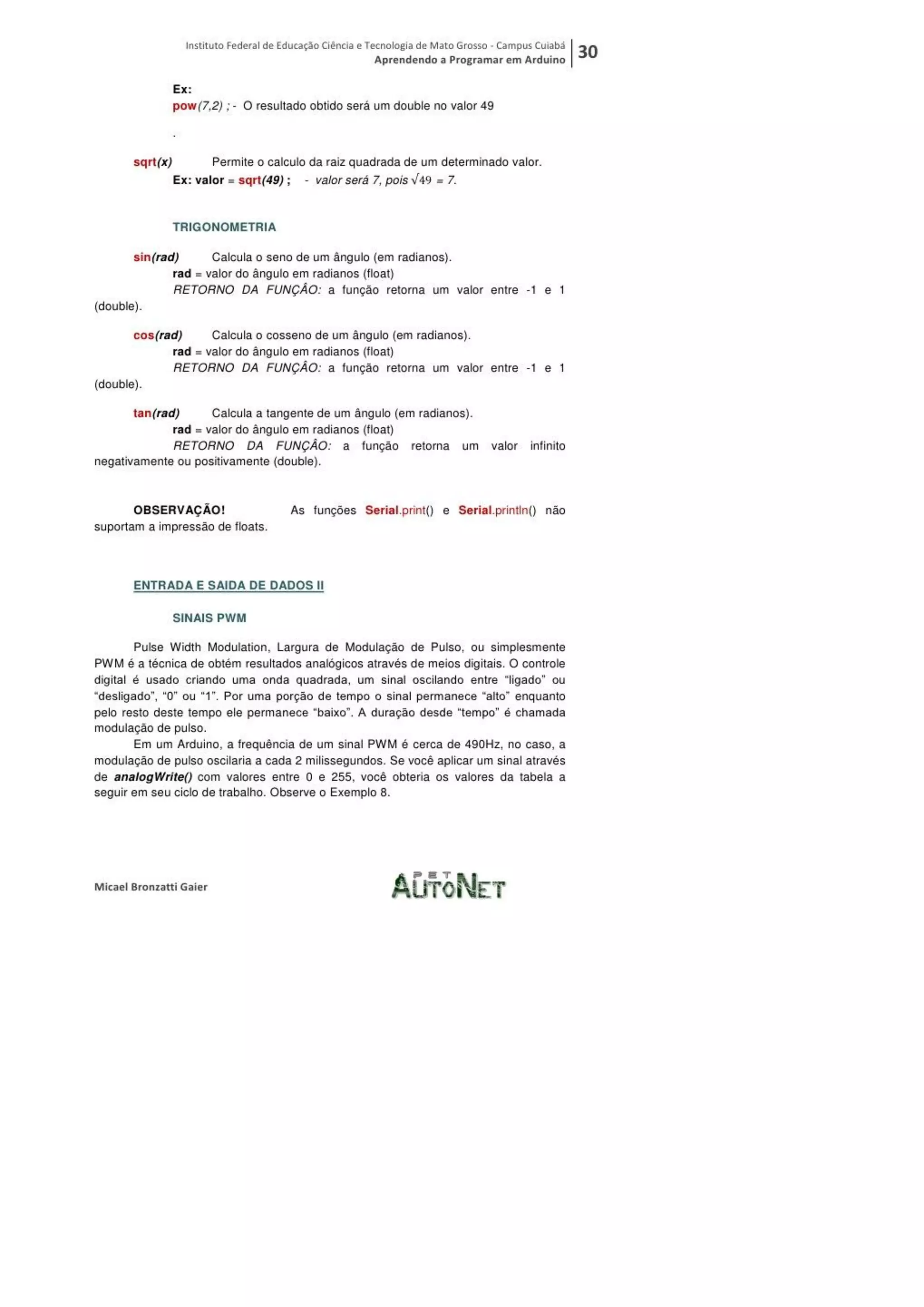 Aprendendo a programar em arduino