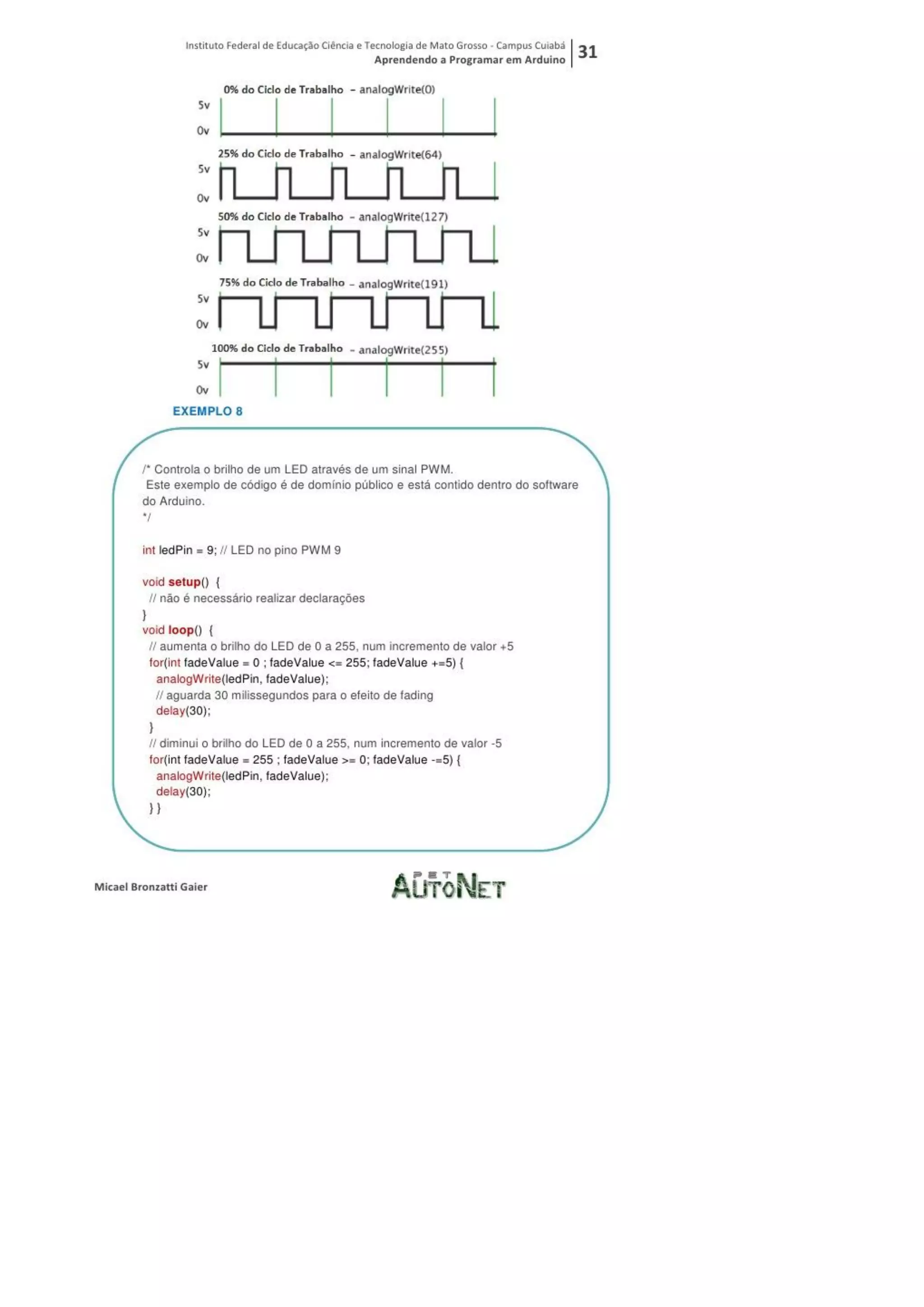 Aprendendo a programar em arduino