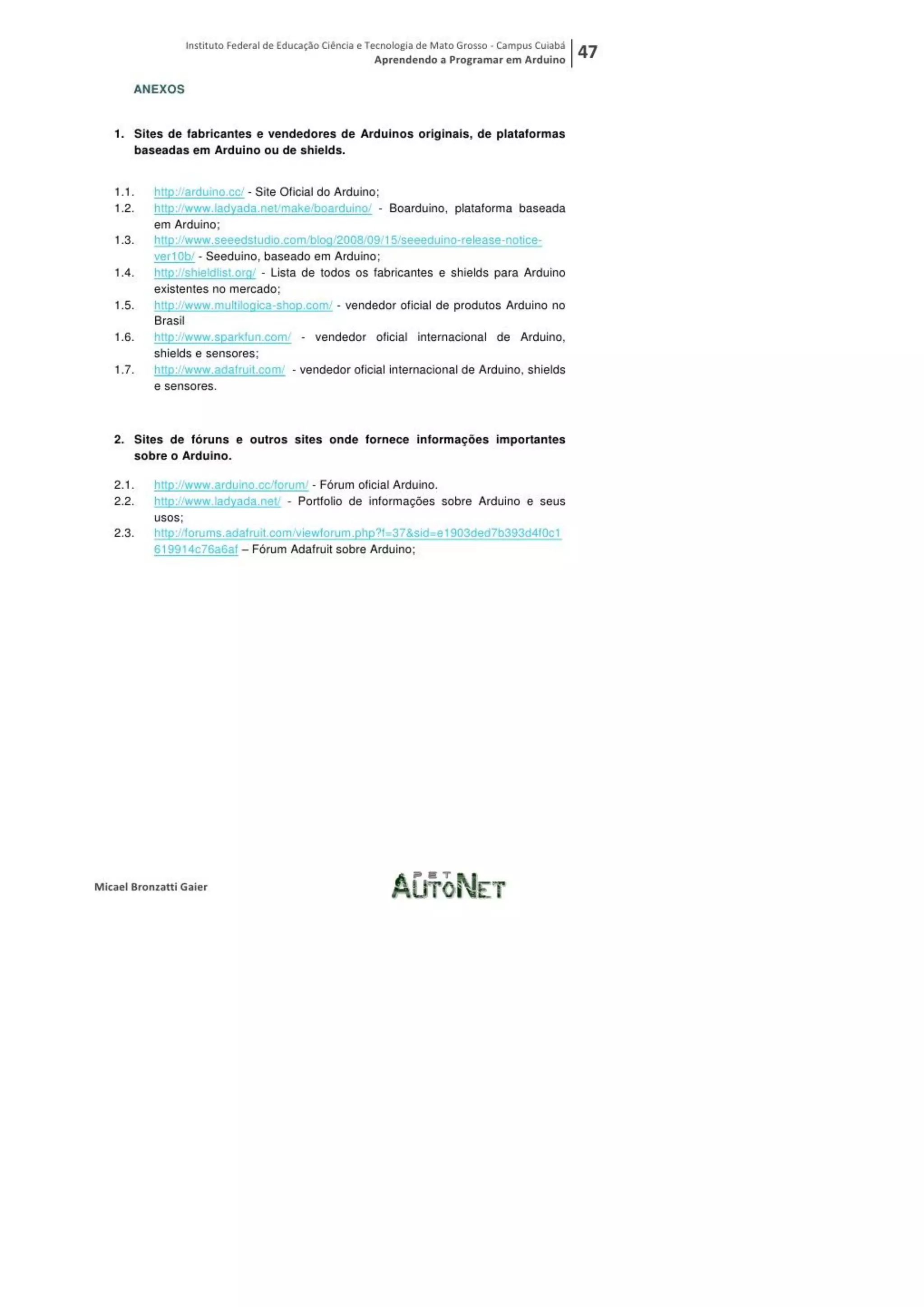 Aprendendo a programar em arduino