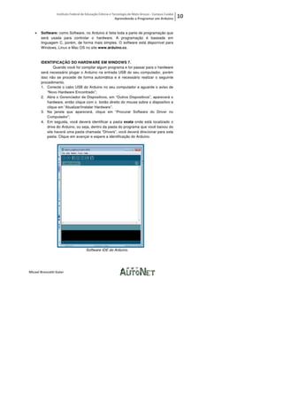 Aprendendo a programar em arduino