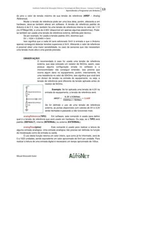 Aprendendo a programar em arduino