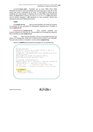 Aprendendo a programar em arduino