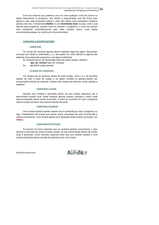 Aprendendo a programar em arduino