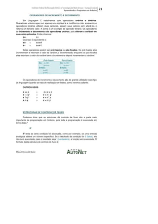 Aprendendo a programar em arduino