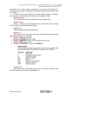 Aprendendo a programar em arduino