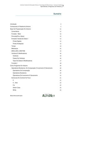 Aprendendo a programar em arduino