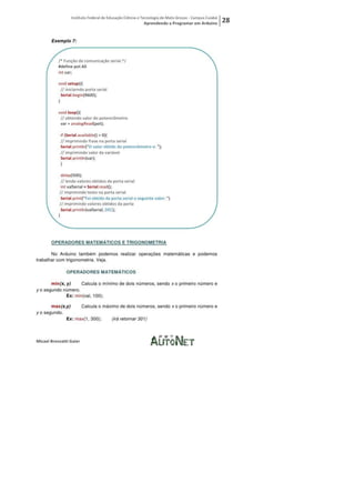 Aprendendo a programar em arduino