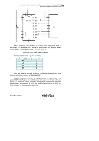 Aprendendo a programar em arduino