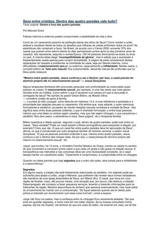 Aprendendo a ser marido amante